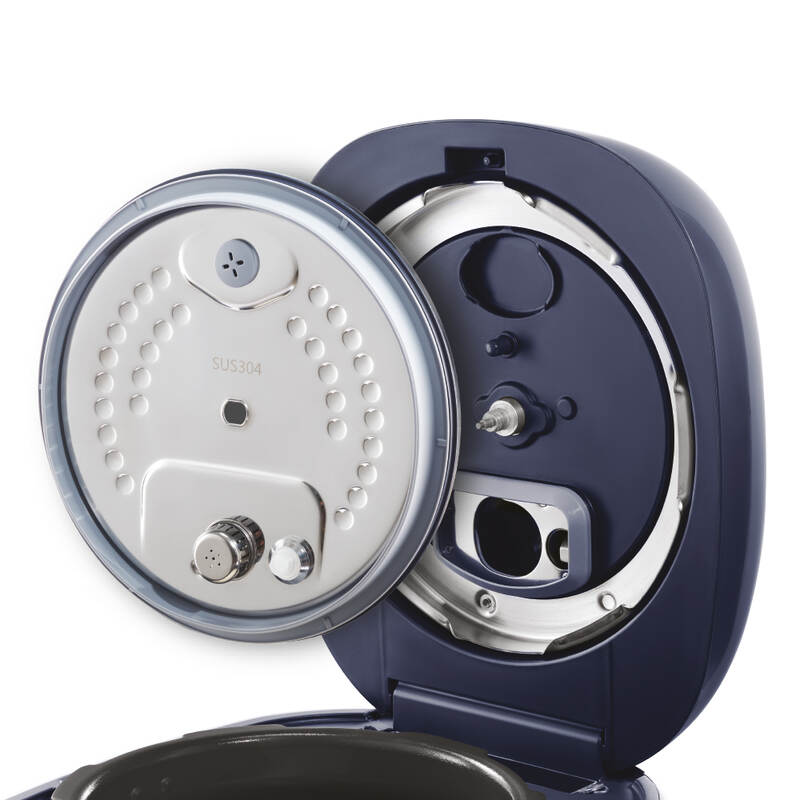 Nồi Cơm Điện Cao Tần Locknlock Ih Pressure Rice Cooker - 220V, 50Hz, 1300W, 1.8L - Màu Xám - EJR526GRY, , large image number null